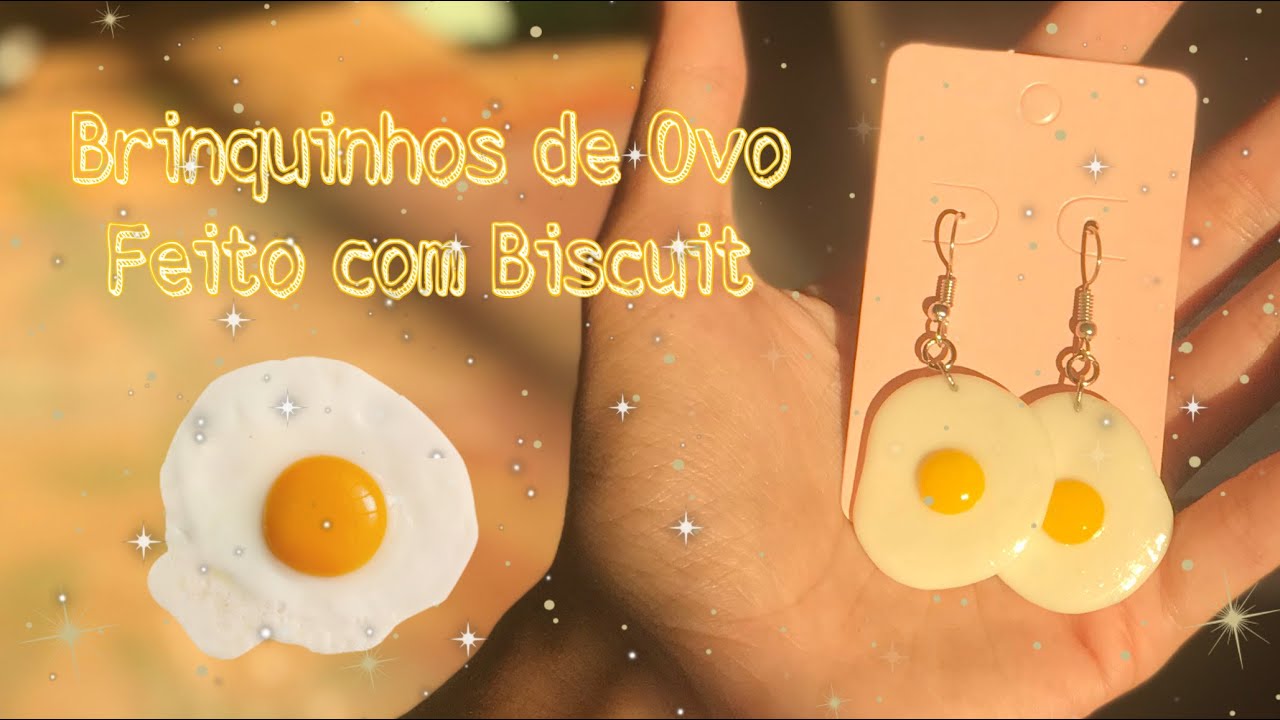 DIY AESTHETIC -  BRINCO DIFERENTE DE OVO FEITO COM (BISCUIT) 🍳