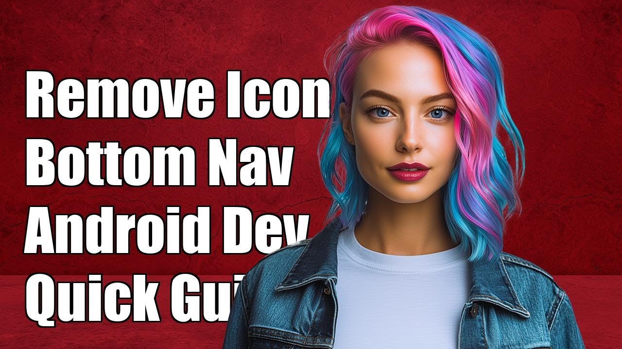 How to Remove Icon from BottomNavigationView in Android Studio - YouTube