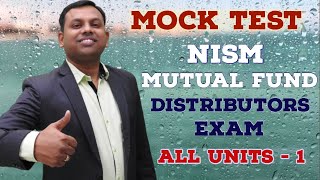 NISM Exam Preparation - Mutual Fund Mock Test - All Units - 1 #nismexampreparation