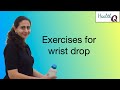 Easy exercises for wrist drop