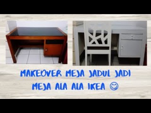 MAKEOVER MEJA  BELAJAR  JADUL JADI KEKINIAN YouTube