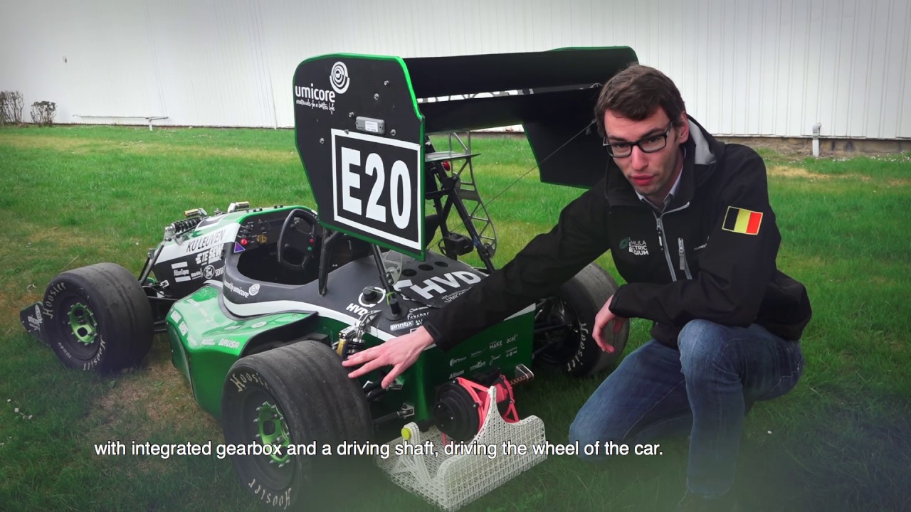 Powered by Umicore - The four wheel driven car of Formula Electric Belgium