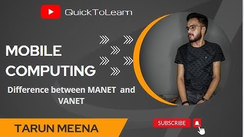Difference between MANET and VANET in mobile computing | Tarun meena | #mobile #mobilecomputing