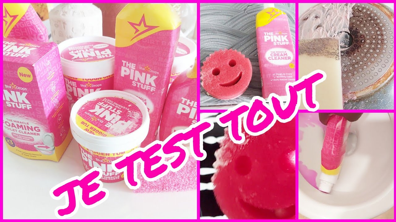 ASTUCES TOUT SUR LES PRODUITS THE PINK STUFF//test , avis 