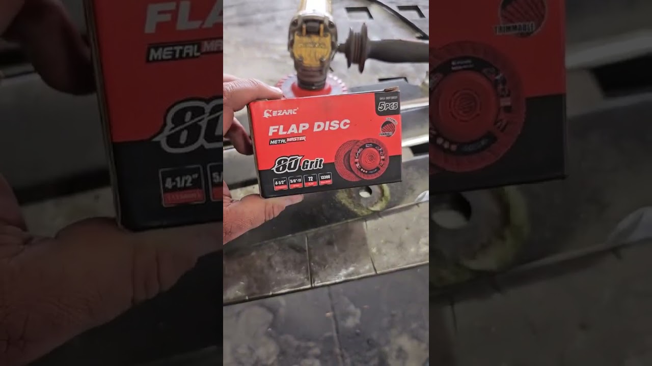 Керамический лепестковый диск EZARC 4-1/2 дюйма (со встроенной ступицей) — нержавеющая сталь и ли...