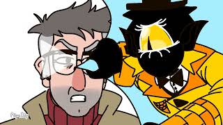 Bill Cipher has a gun! | my humanoid Bill design | Gravity Falls animation