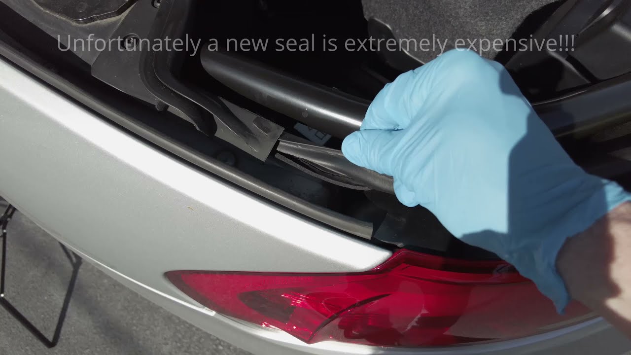 BMW Z4 Torn Boot/Trunk Seal Leak YouTube