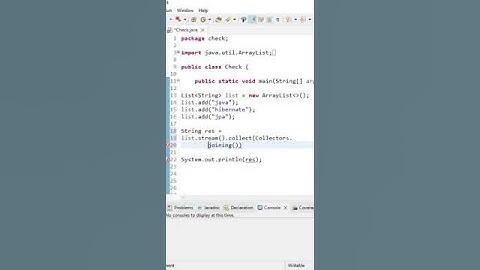 Collectors.joining method  in java8 streams #trending #java