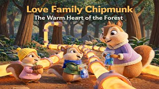 Love Family Chipmunk ❄️ The Warm Heart of the Forest | Sharing Warmth | Winter Animation