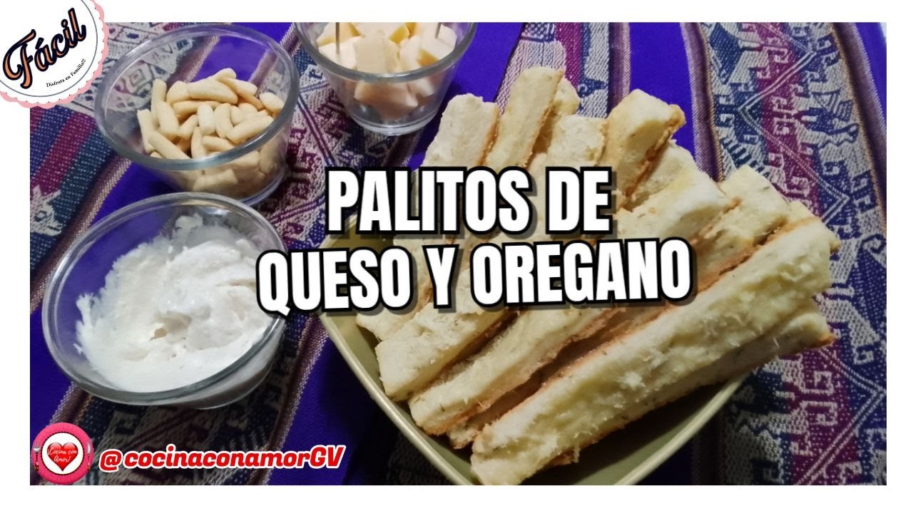 [ Fácil ]👩🏽‍🍳🔸Palitos de Queso y Oregano | Grisines de Queso y Oregano #snacks