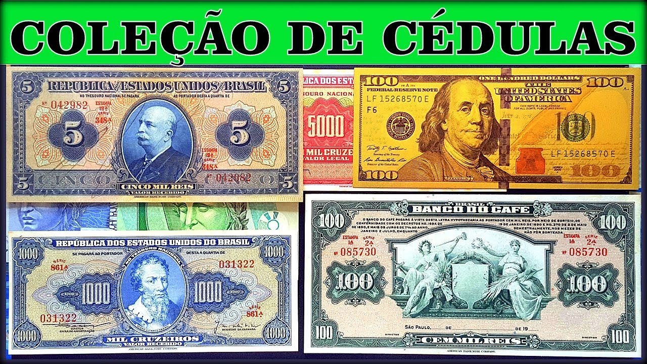 Minha coleção e algumas cédulas de Réis para troca!