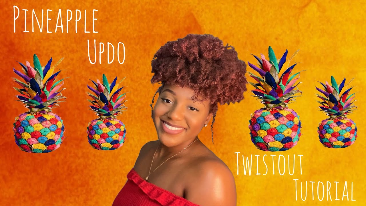PINEAPPLE HAIR STYLE ON NATURAL 4B/ 4C HAIR YouTube