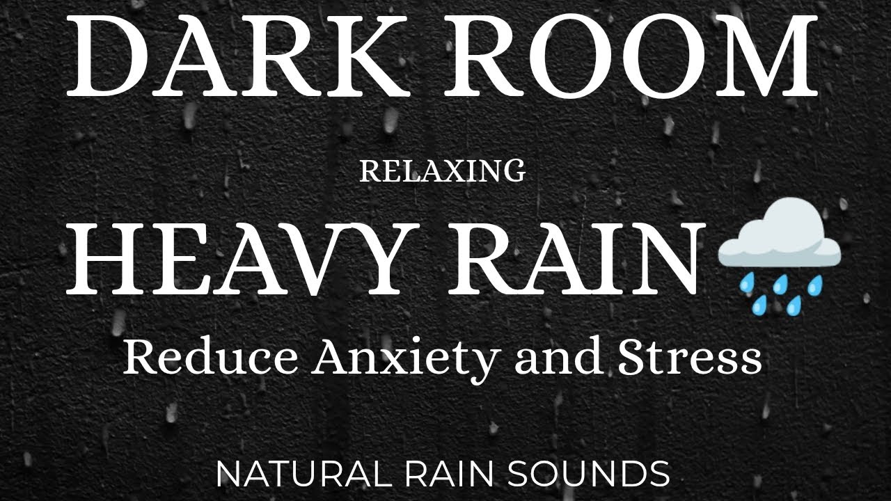 Heavy Rain Sounds for Stress & Anxiety Relief | Deep Relaxation & Sleep