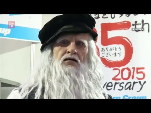 Leonardo da Vinci robot wows Tokyo crowd