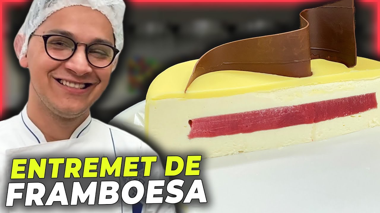 ENTREMET DE FRAMBOESA - Um mousse dentro de outro mousse? | Ewerton Santana
