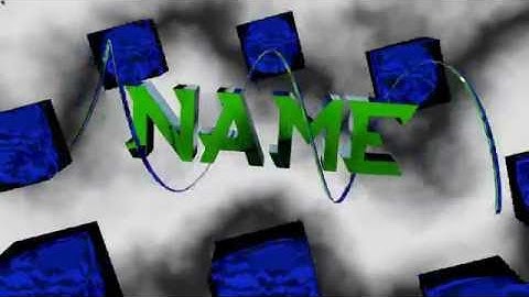 Free 2D to 3D Green & Blue Chill intro template! (Blender Only) #1