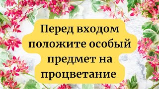 Перед входом положите особый предмет на процветание.