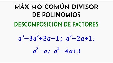 Máximo Común Divisor de Polinomios por Descomposición de Factores | 43