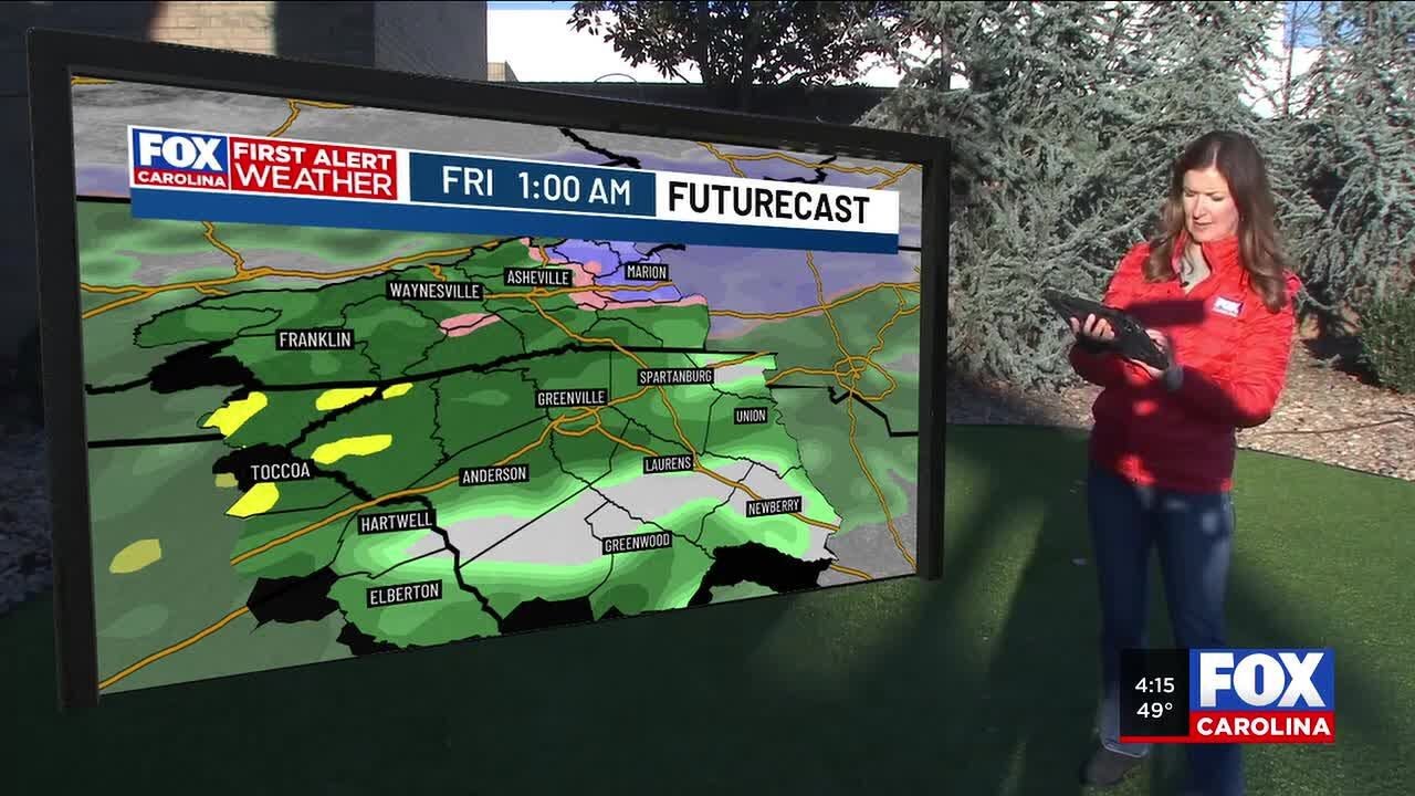 First Alert for mountains on Friday - wintry mix/snow to cold rain on ...