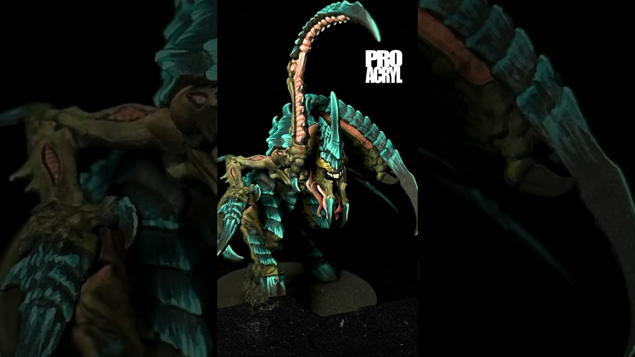 How to paint bright blue carapaces with PROAcryl!