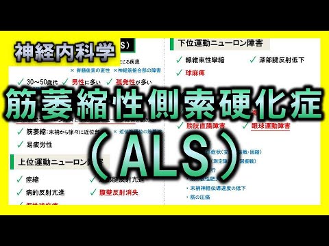 【神経内科学⑯】筋萎縮性側索硬化症（ALS）【理学療法士・作業療法士】