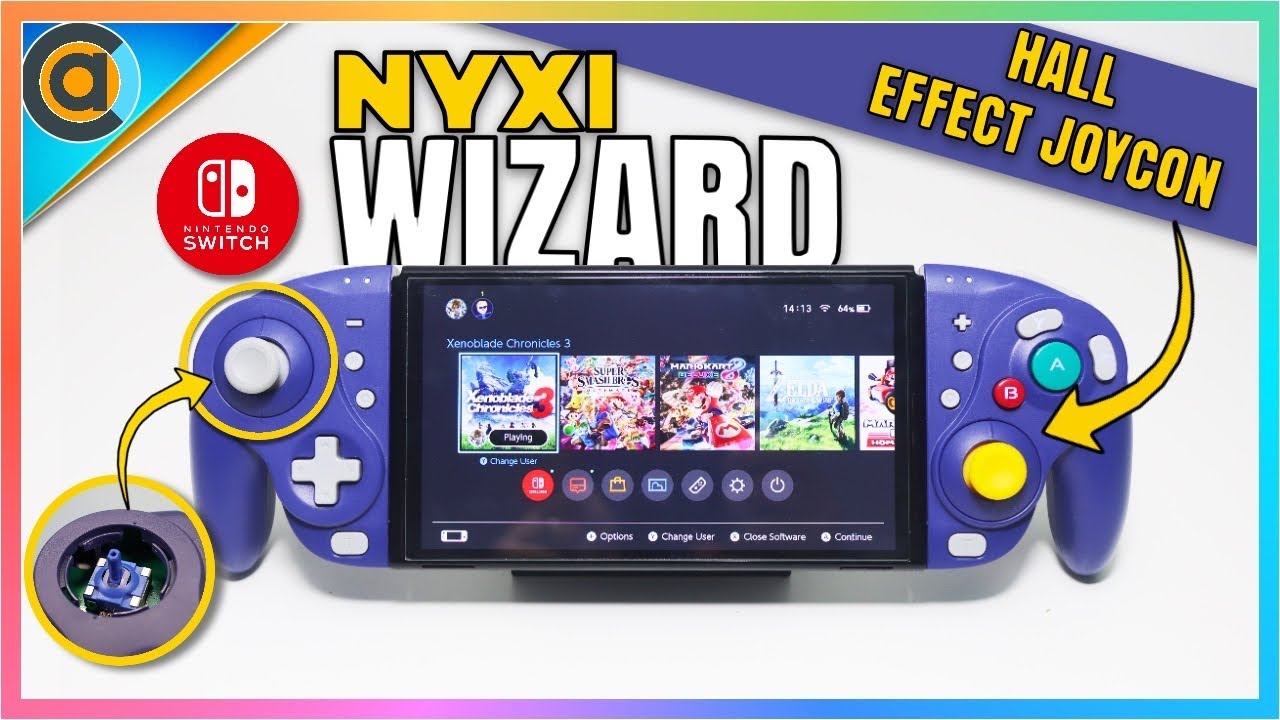 NYXI Hyperion PRO - HALL EFFECT Joycon for Nintendo Switch Upgrade 