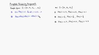 MTH 107 Acceptable Probability Assignments