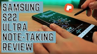 Samsung S22 Ultra Note-Taking Review | Samsung Notes | S pen Productivity Tips