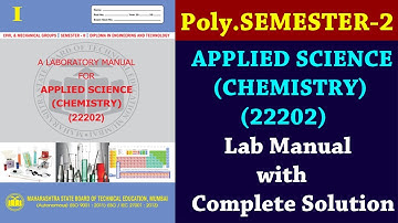 Applied Science Chemistry 22202 Manual | Solved Lab Manuals | Diploma | Online Polytechnic