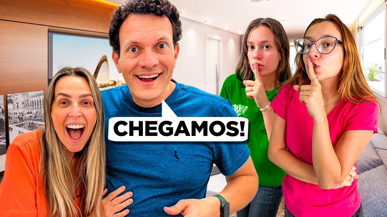 MEUS PAIS VOLTARAM DA ITÁLIA E FIZEMOS UMA SURPRESA PRA ELES