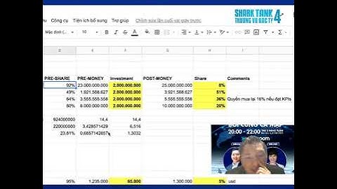9 CÁCH THỨC ĐỊNH GIÁ DOANH NGHIỆP - Shark Tank - Bơi cùng cá mập - TS Ngô Công Trường John&Partners