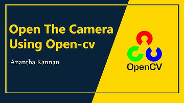 Open the laptop camera using openCv