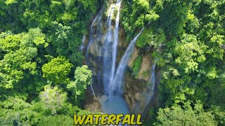 THE WATERFALLS IN THE MIDDLE OF THE FOREST