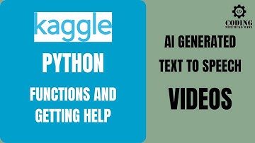 Python | Functions and Getting Help | Kaggle | data science | coding nerchuko mawa