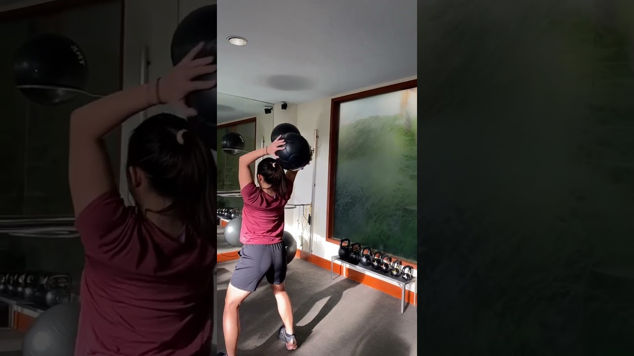 Ribka Sugiarto dan Rian Ardianto tertangkap kamera Ngegym Bareng