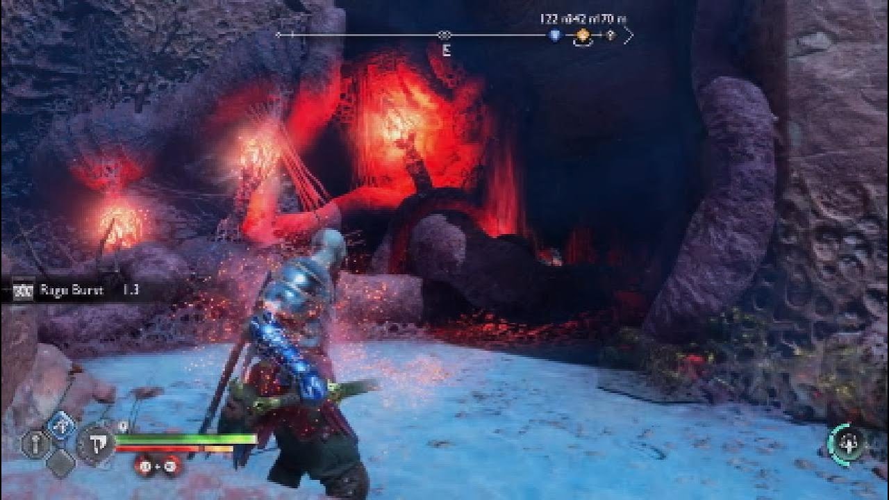 God of War Ragnarok Obscure Dwarven Steel Red Chest Location The Below