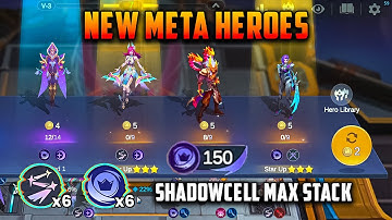 NEW META HEROES MAGIC CHESS 3 STAR NATALIA & NOVARIA | SHADOWCELL MAX STACKS & LUMINEXUS