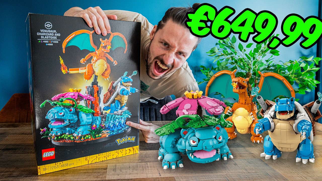 🔴 Ik Bouw de Pokémon Charizard, Venusaur & Blastoise van LEGO!