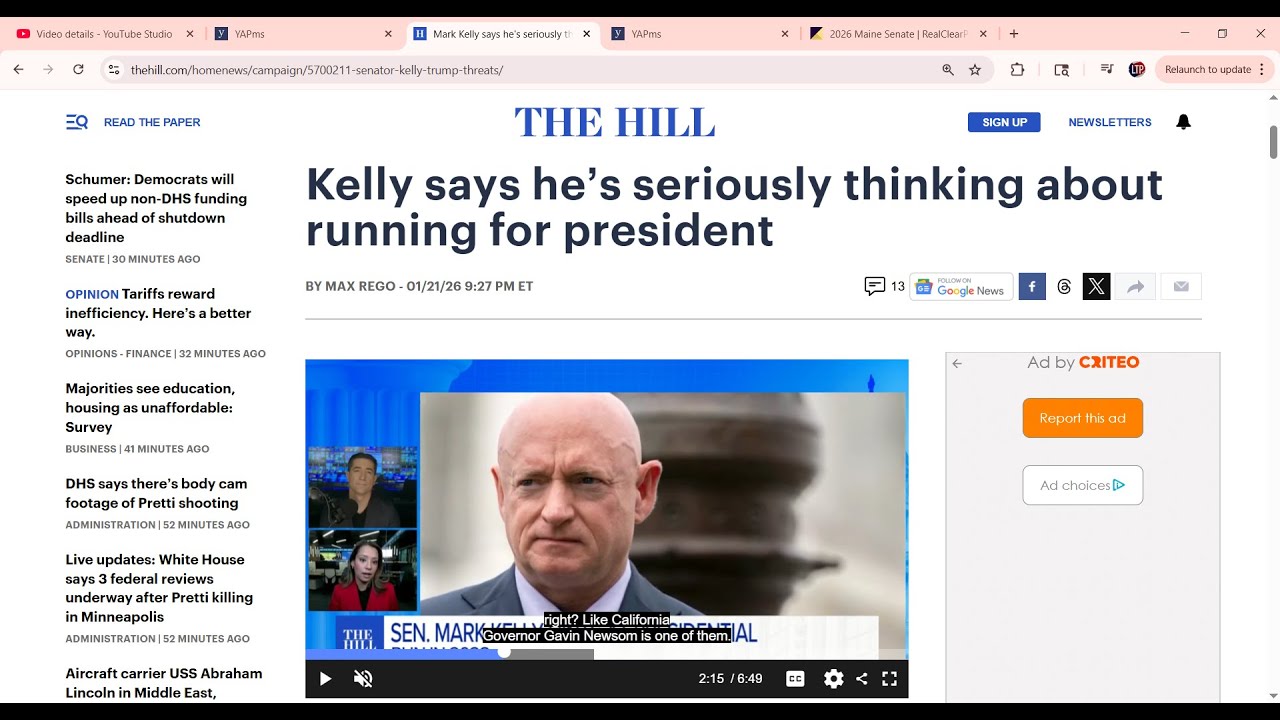 Марк Келли хочет получить шанс на выборах 2028 года? | Прогноз выборов между Вэнсом и Келли