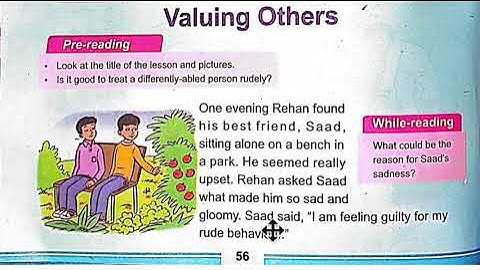 Unit 6, Valuing others, Part 1, Reading, Grade 4, One Nation One Curriculum