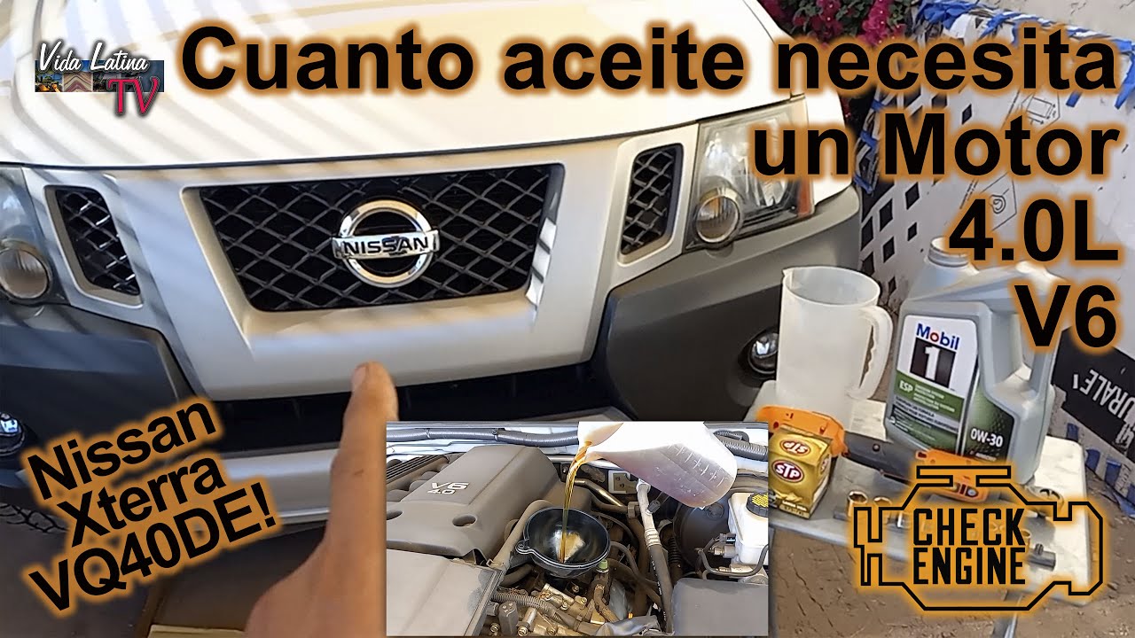 Cuantos Litros De Aceite Lleva Una Xterra 2000
