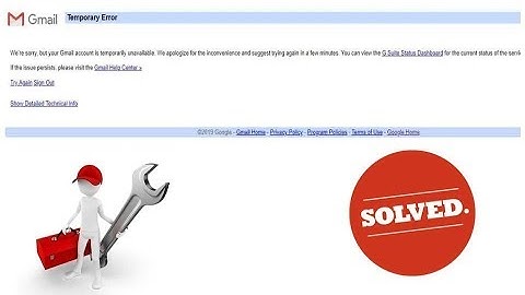 How to Fix Gmail Temporary Error Try Again Problem