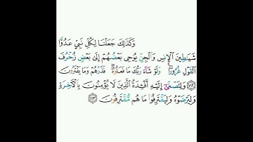 6 - سورة الأنعام ١١٢-١١٣ - محمود خليل الحصري