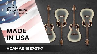 FEATURES 🇺🇸 ADAMAS by Ovation 1687GT-7-G Reverse Beige Burst 🎸✨