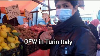 Punta Tayo sa Palengke + PG &amp; Gianluca kumain ng Pizza 🍕 ( OFW in Turin Italy)