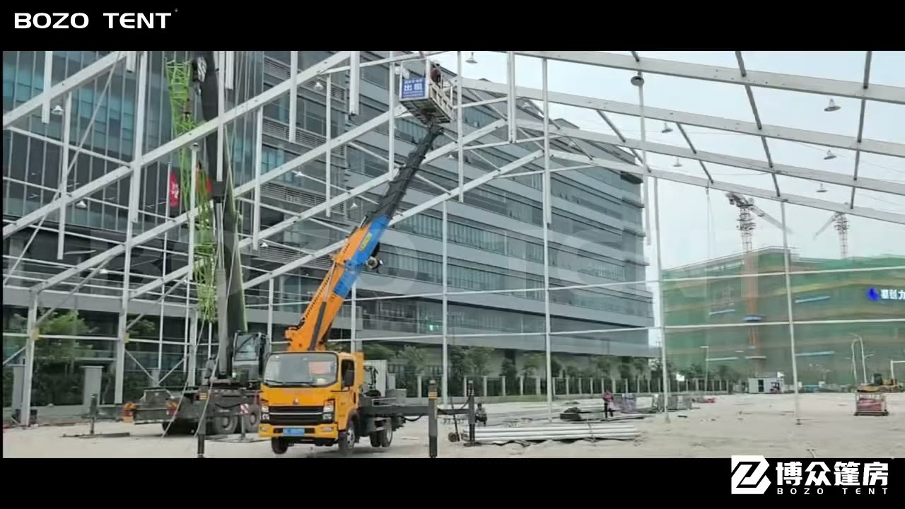 🔥 40×90m Massive Exhibition Tent - Spacious Column-Free Design! 