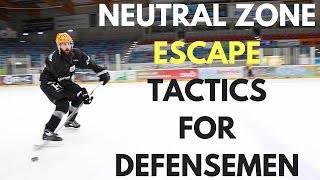 MHH Hockey Tutorials - Neutral Zone Escape Tactics For Defensemen screenshot 3