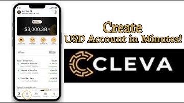 How to create a USD account using cleva