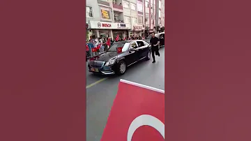 اكبر موكب حراسة في العالم للرئيس التركي أردوغان 