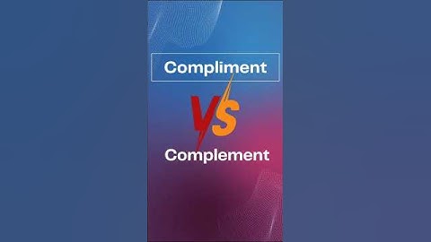 Compliment vs Complement | Easy English Trick! #learnenglish  #vocabulary
